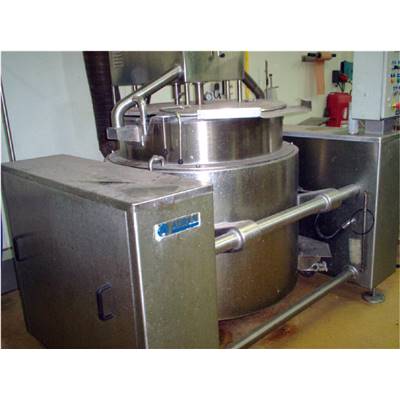 Cuve inox double-enveloppe agitée 500 Litres AURIOL Type Marmite Chauffage et refroidissement