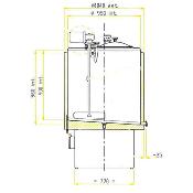 Cuve inox réfrigérée double-enveloppe agitée PIETRIBIASI env. 600 Litres