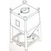 Système CIMA de chargement et vidange Big-bag pour le remplissage de container 1000 Litres