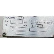 Cuve inox agitée env. 3000 Litres