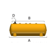 Cuve horizontale Acier double paroi LAFON env. 5000 Litres