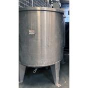 Cuve verticale agitée inox 316L env. 2300 Litres